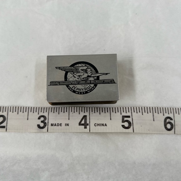 1934 Zephyr World's Record Non-stop Matchbook match safe - Picture 4 of 8